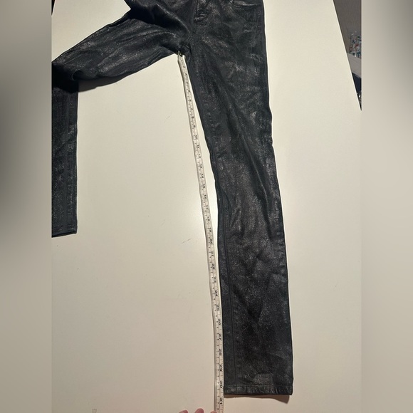 citizens of humanity rocket high rise skinny jeans size 26 shiny black - Picture 6 of 10